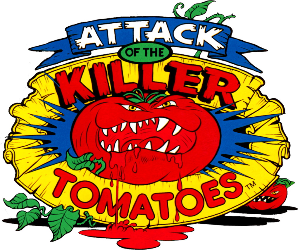 Attack of the Killer Tomatoes logo for NES